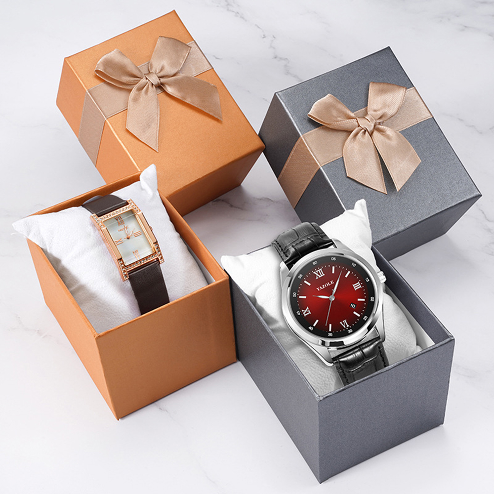 Men Accessories Gift Box - New Bowknot Watch Box with Pillow
