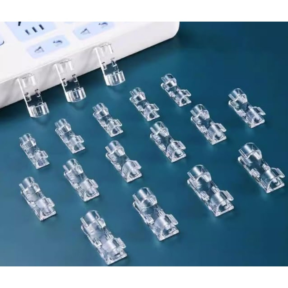 Tie Clip Set - 40pcs of Self-Adhesive Cable Ties, Sticky