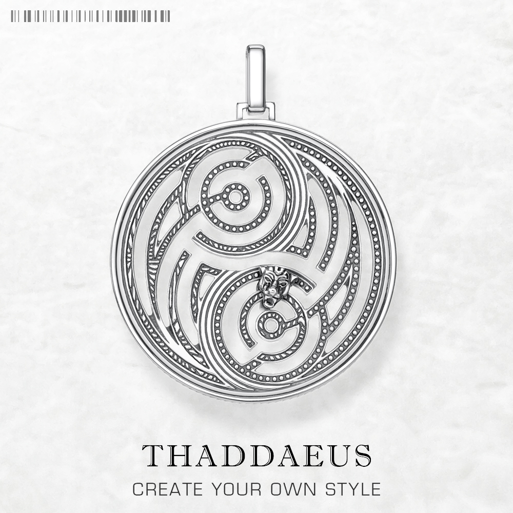 Men'S Accessories Jewelry Brands - Panther Maze Round Pendant Brand New