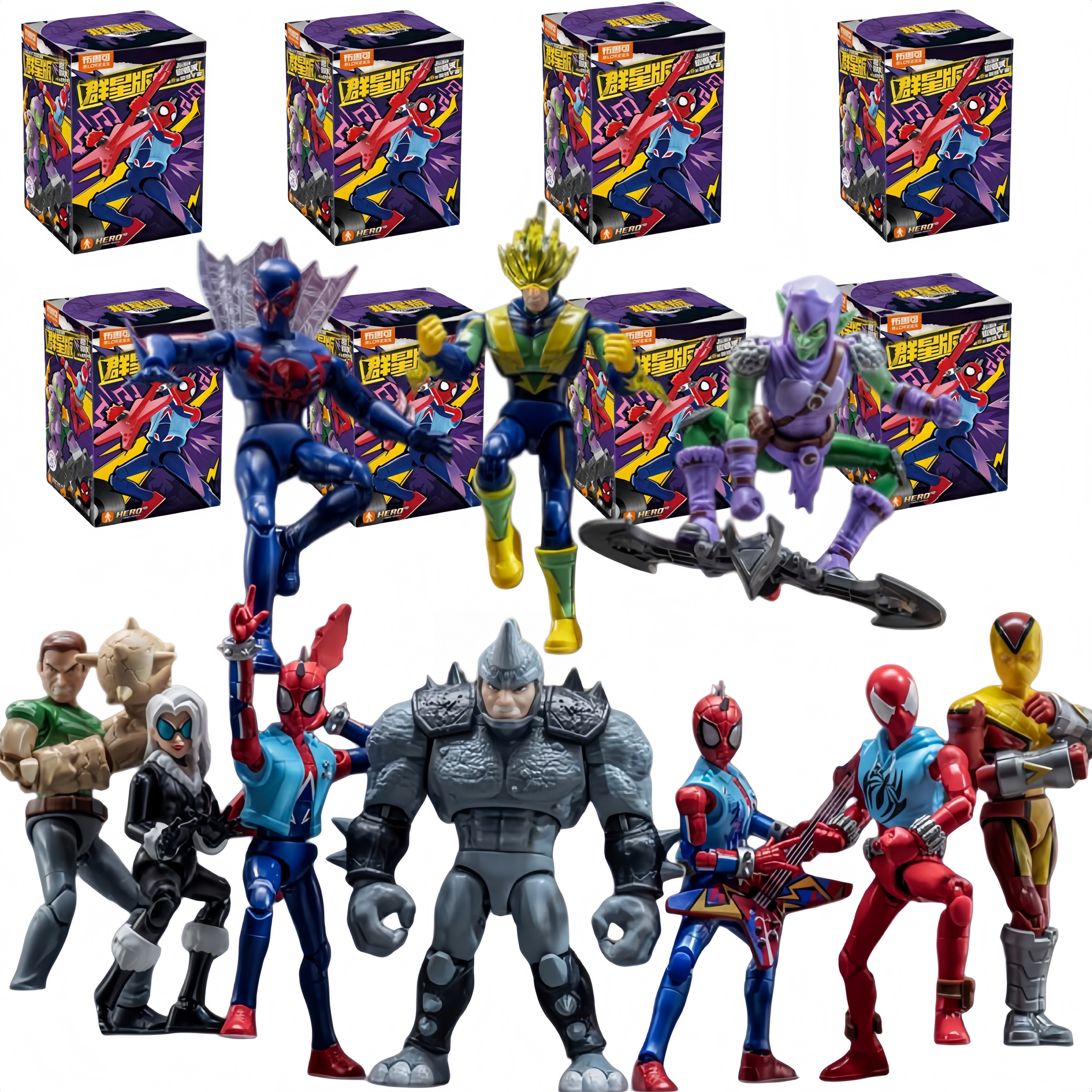 Men Accessories Collection - Blokees Heroes Galaxy Version 06 Spider-Verse