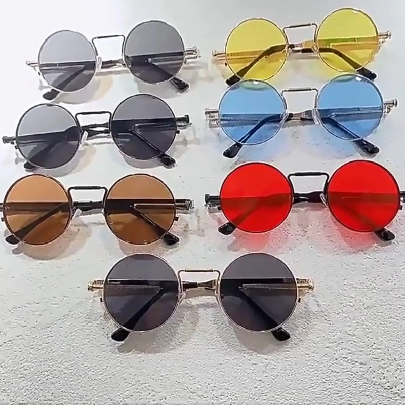 Men'S Accessories Glasses - Vintage Metal Frame Round Sunglasses Women
