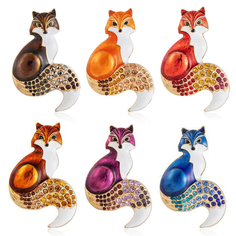 Men'S Accessories Trends 2025 - 1Pc Retro Fox Brooch for Men