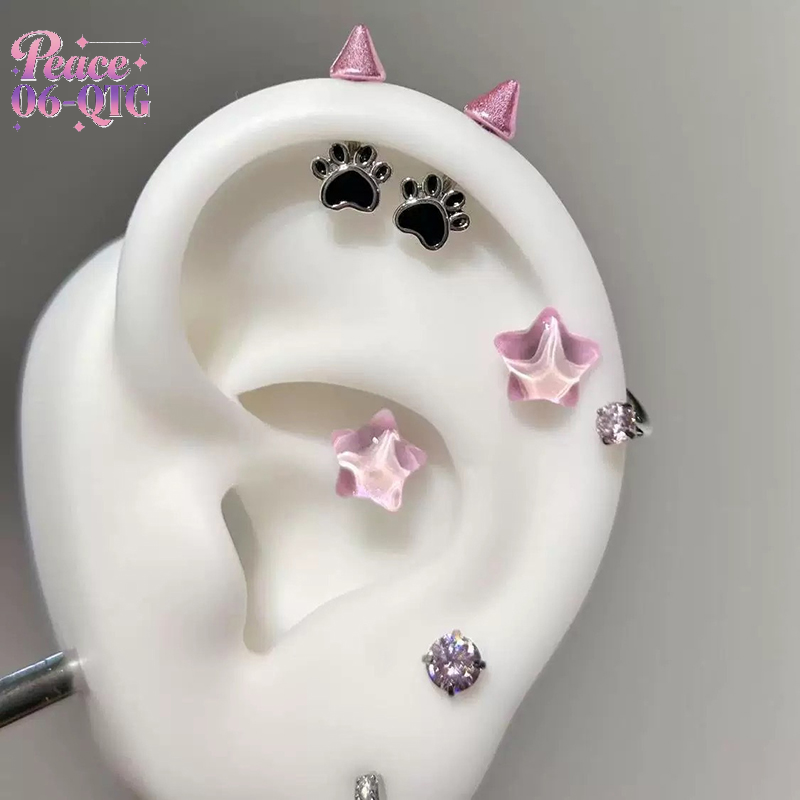 New Sale 1pair Cute Cat Paw De - Men'S Accessories Jewelry Sale ulasan dan harga
