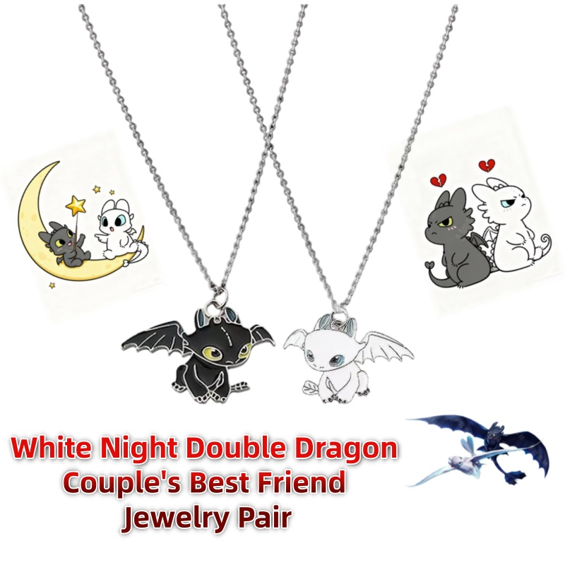 Cartoon White Night Double Dra - Men Accessories Jewelry ulasan dan harga
