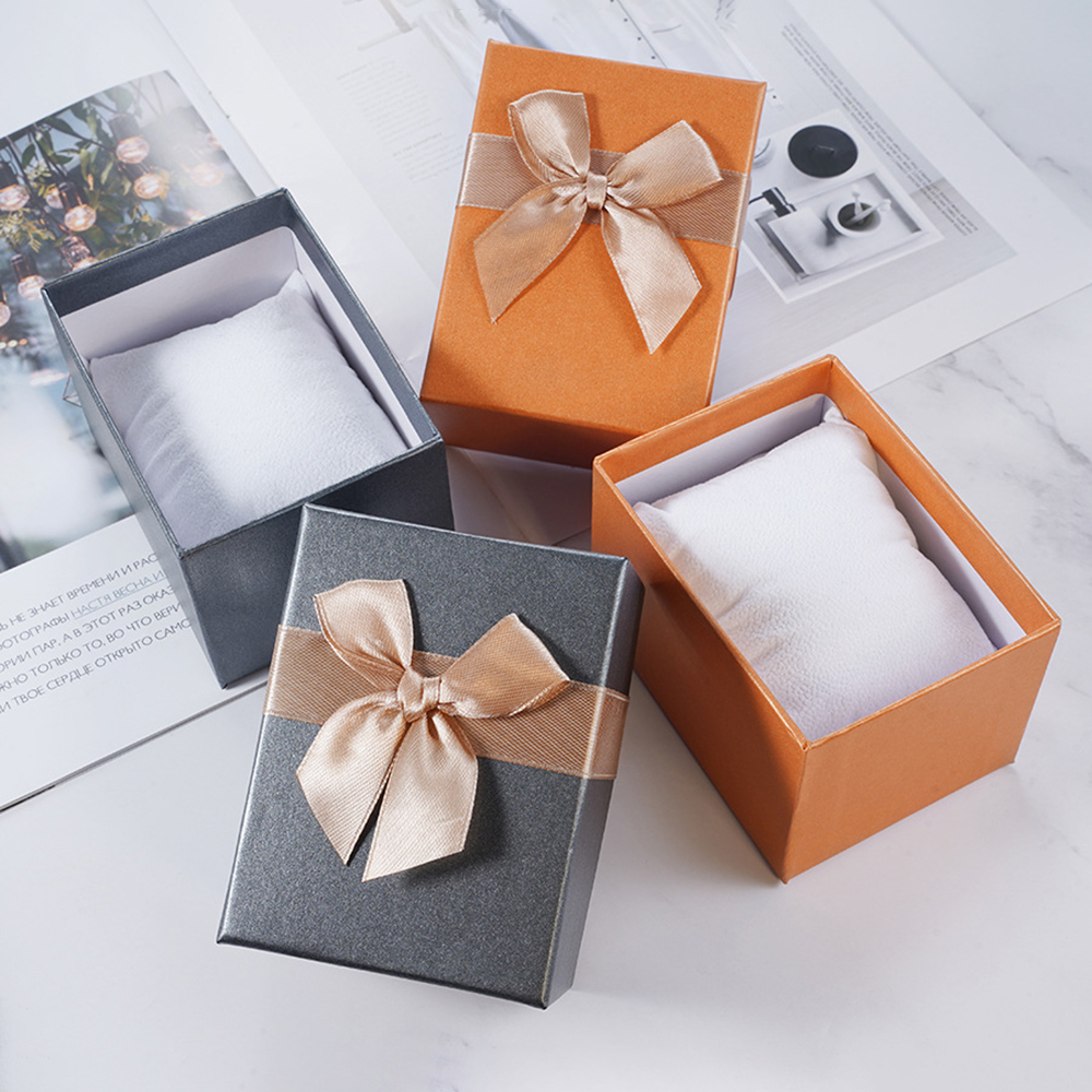 New Bowknot Watch Box with Pil - Men Accessories Gift Box ulasan dan harga