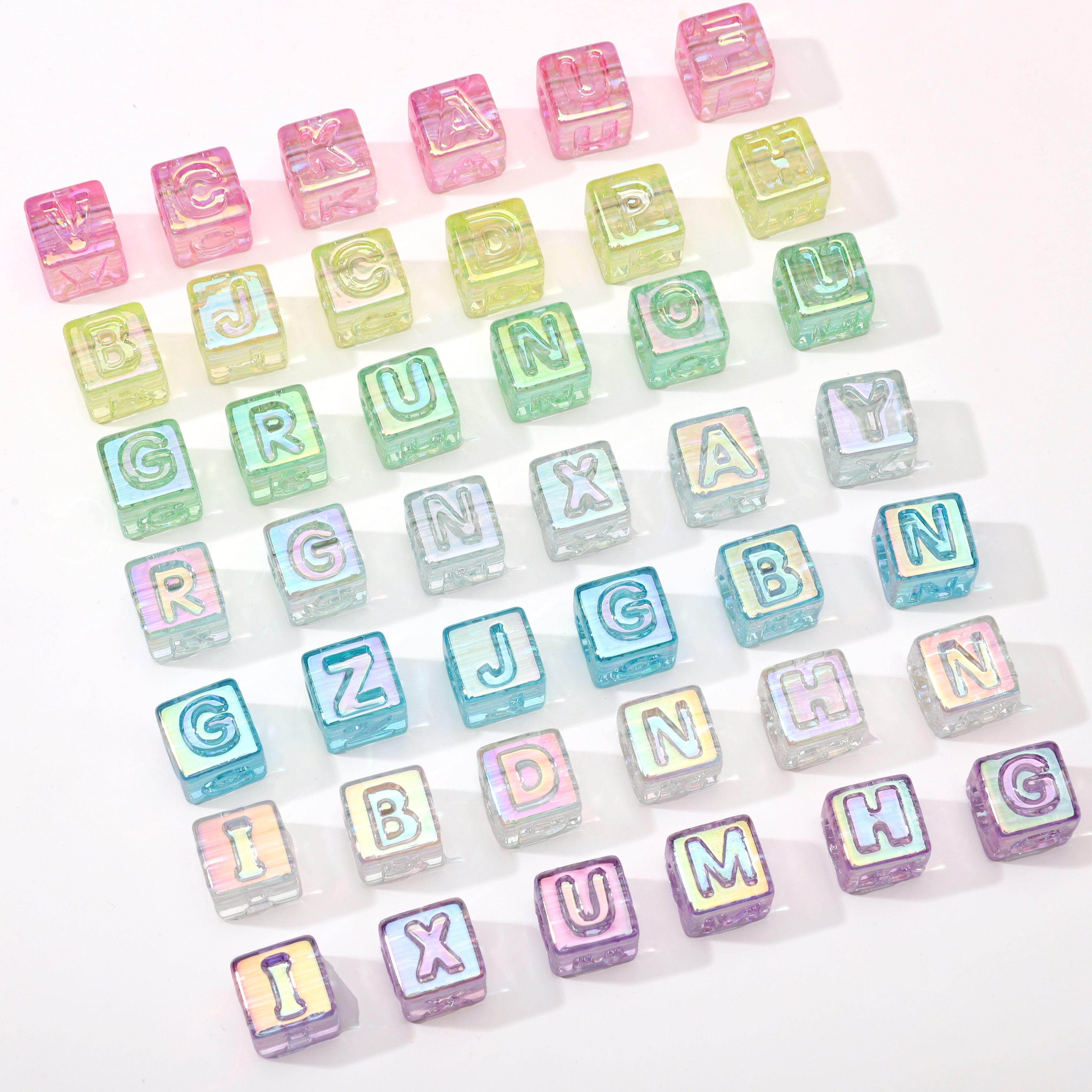 10Pcs beading Colorful Clear L - Men Accessories Necklace ulasan dan harga