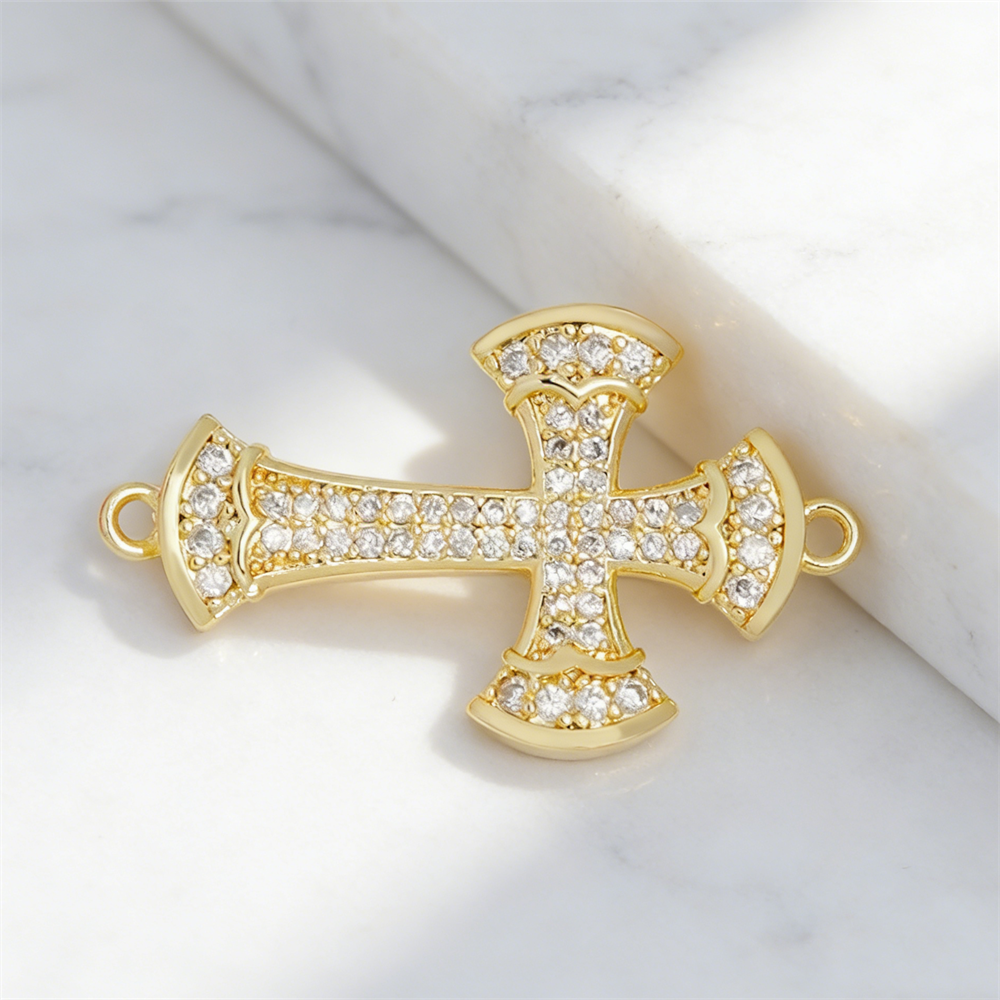 2Pcs Link Connectors Brass Cub - Men Accessories Necklace ulasan dan harga