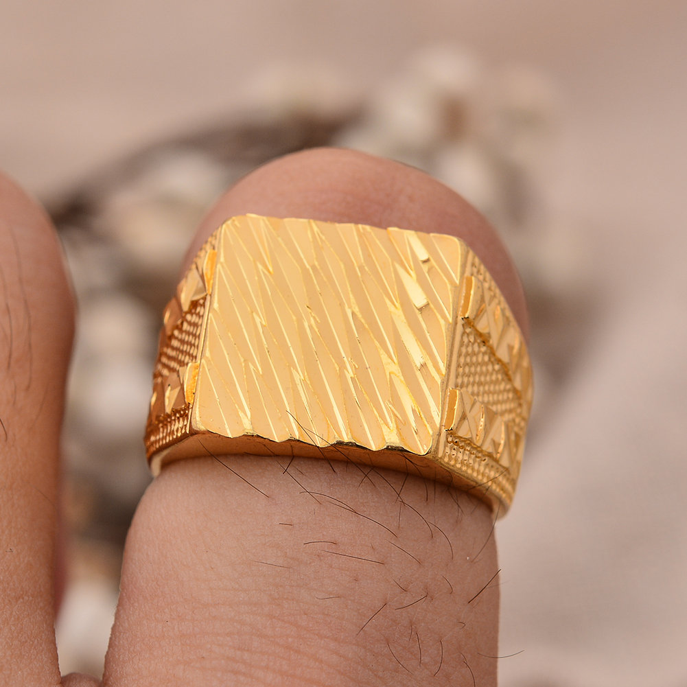 24k Dubai Gold Color Rings For - Men'S Accessories Dubai ulasan dan harga