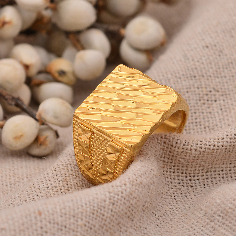 24k Dubai Gold Color Rings For - Men'S Accessories Dubai ulasan dan harga