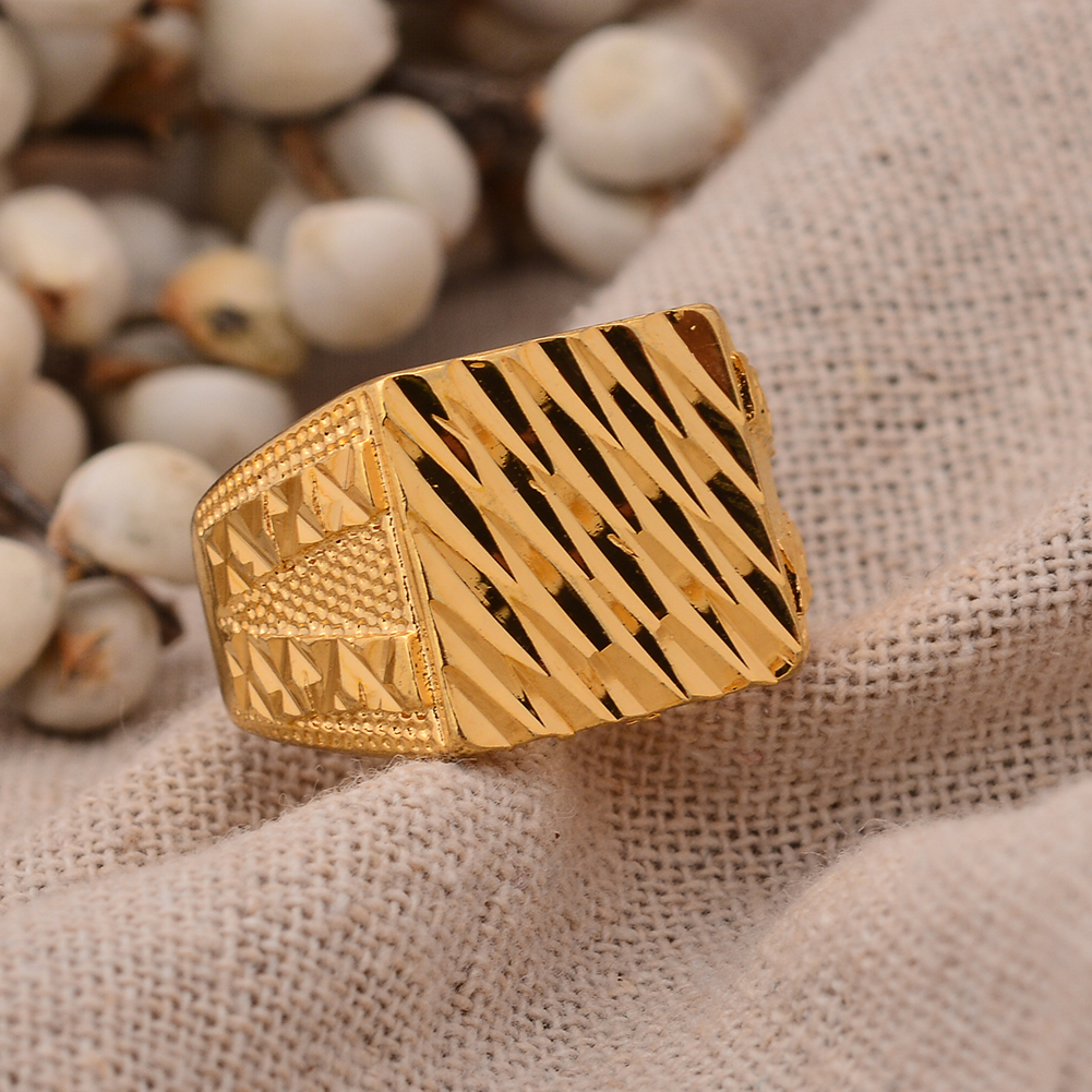 24k Dubai Gold Color Rings For - Men'S Accessories Dubai ulasan dan harga