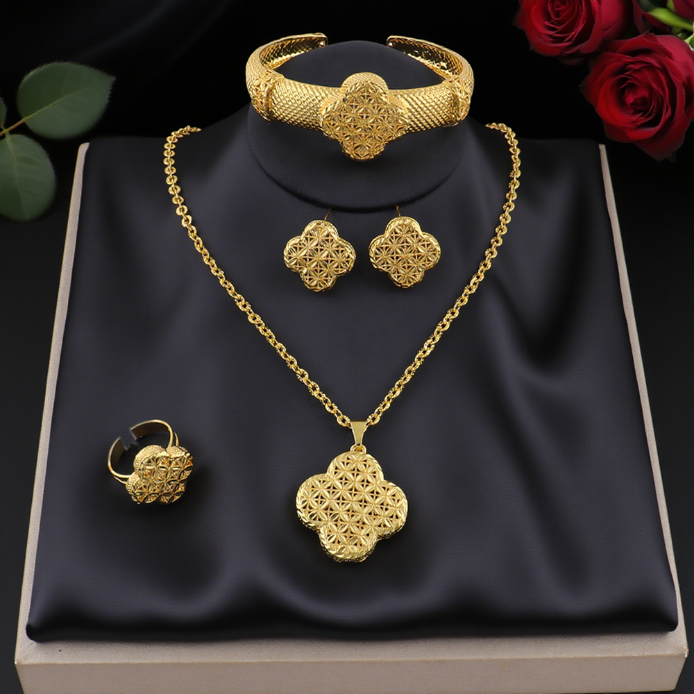 Dubai Gold Plated Earrings Nec - Men'S Accessories Dubai ulasan dan harga