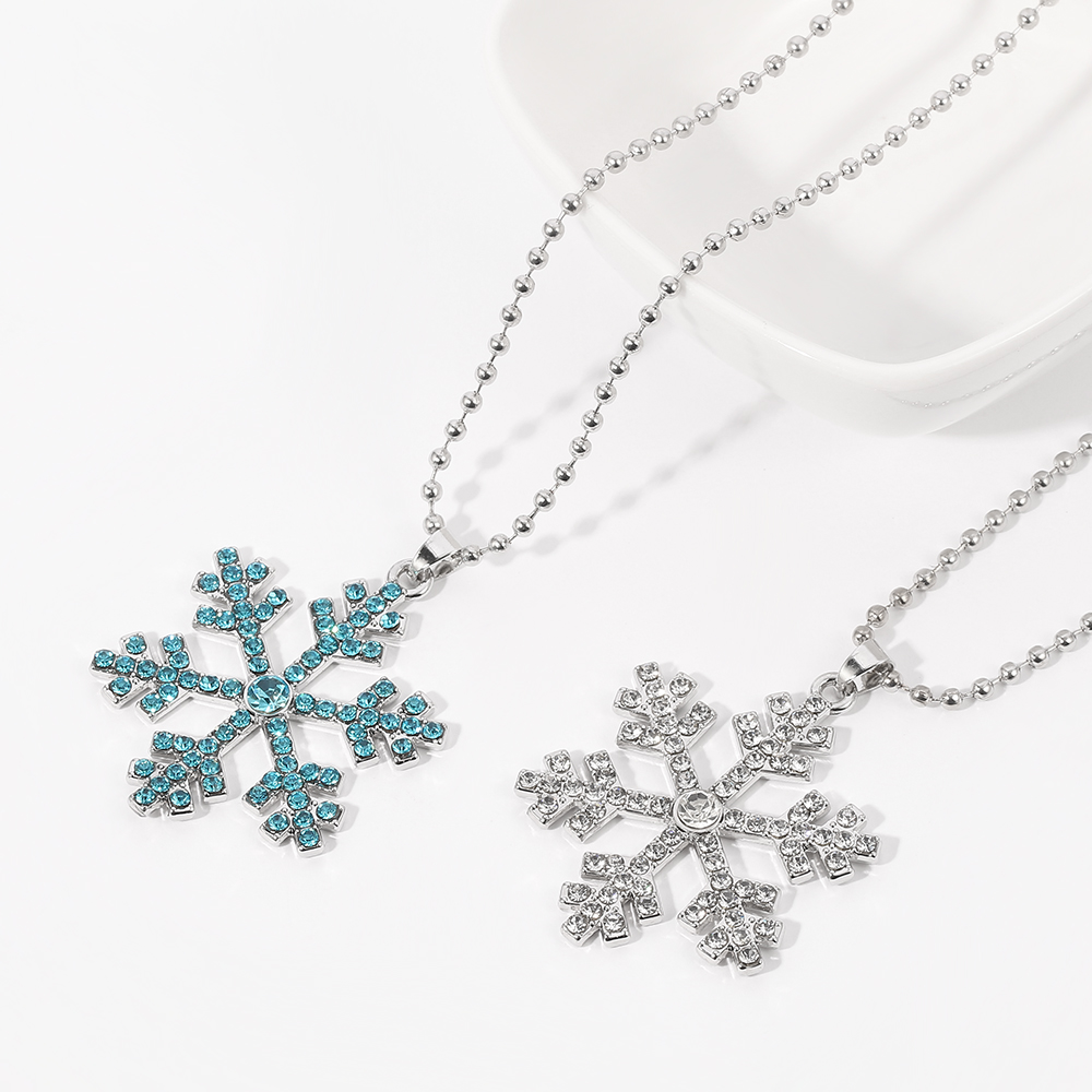 Magical Blue Crystal Snowflake - Men Accessories Jewelry ulasan dan harga