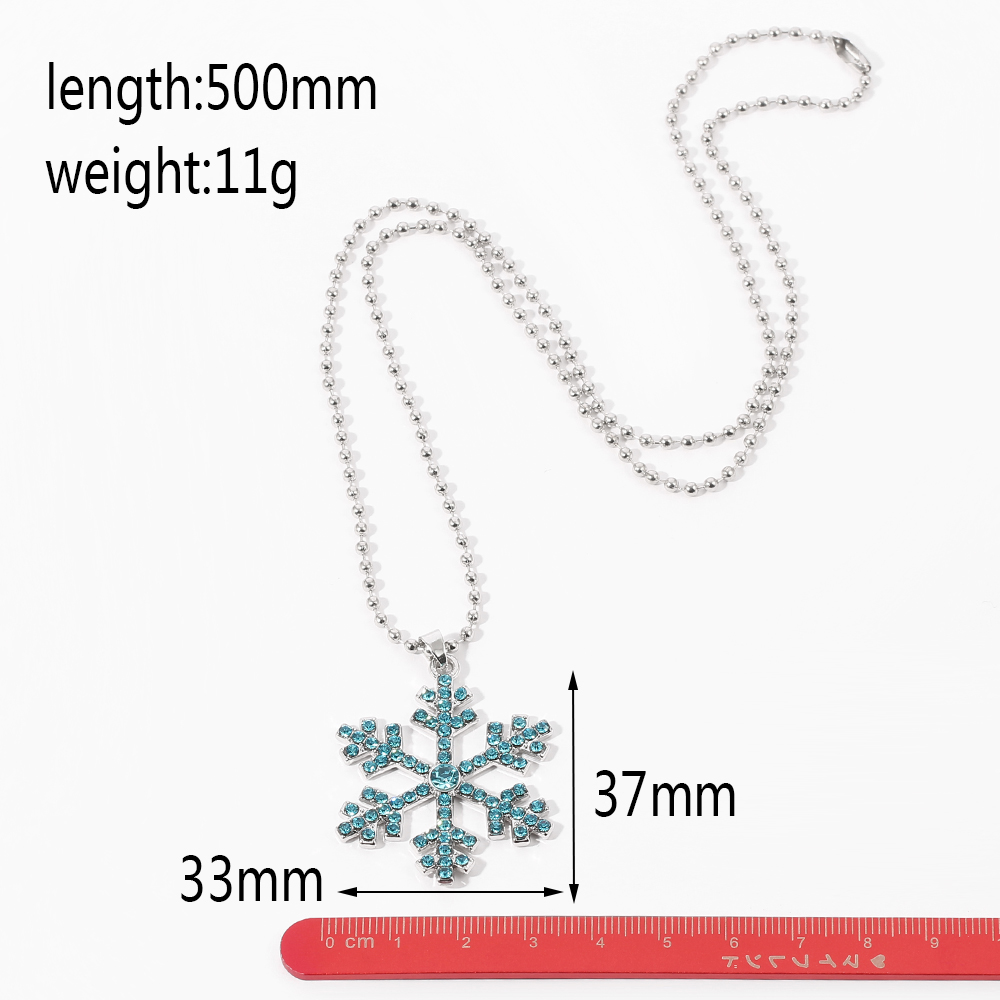 Magical Blue Crystal Snowflake - Men Accessories Jewelry ulasan dan harga
