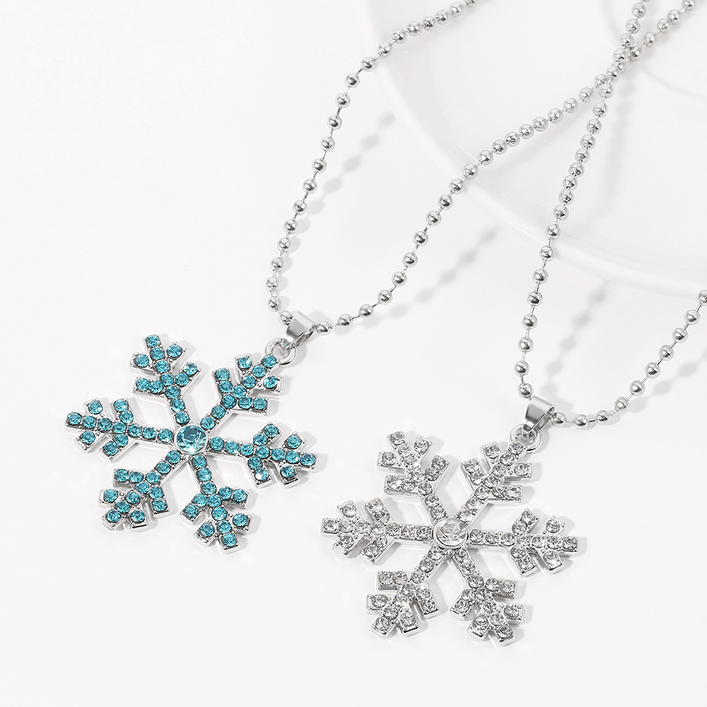 Magical Blue Crystal Snowflake - Men Accessories Jewelry ulasan dan harga