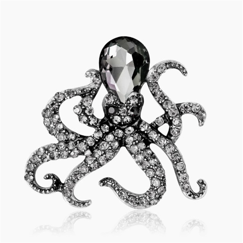 1Pc Retro Octopus Brooch for M - Men'S Accessories Trends 2025 ulasan dan harga