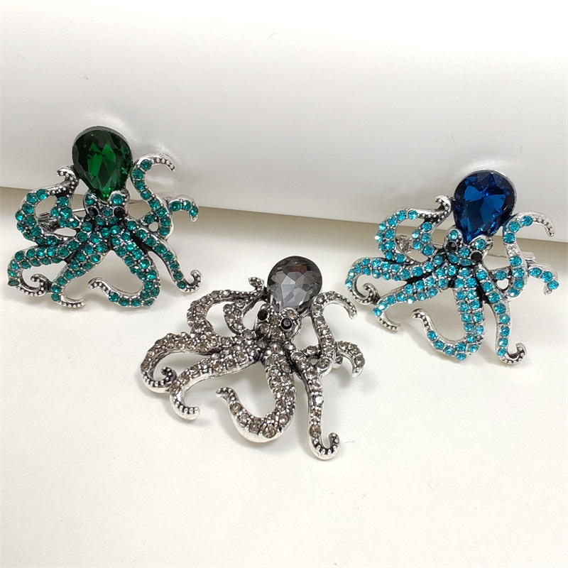1Pc Retro Octopus Brooch for M - Men'S Accessories Trends 2025 ulasan dan harga