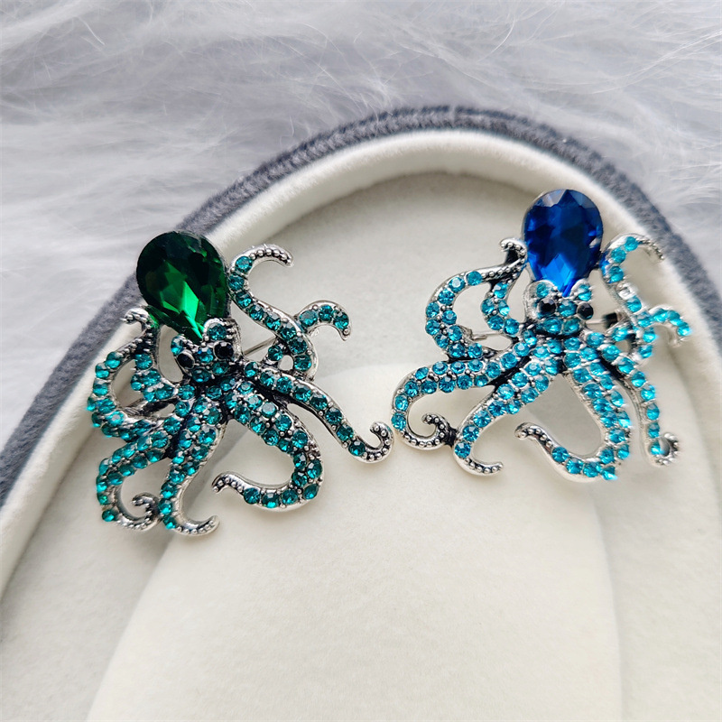 1Pc Retro Octopus Brooch for M - Men'S Accessories Trends 2025 ulasan dan harga