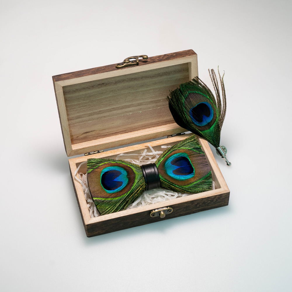 EASTEPIC Handmade Feather Bow  - Men Accessories Gift Box ulasan dan harga