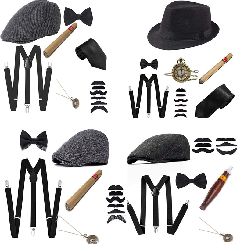 1920S Halloween 20S Cosplay Ga - Men'S Accessories In The 1920S ulasan dan harga