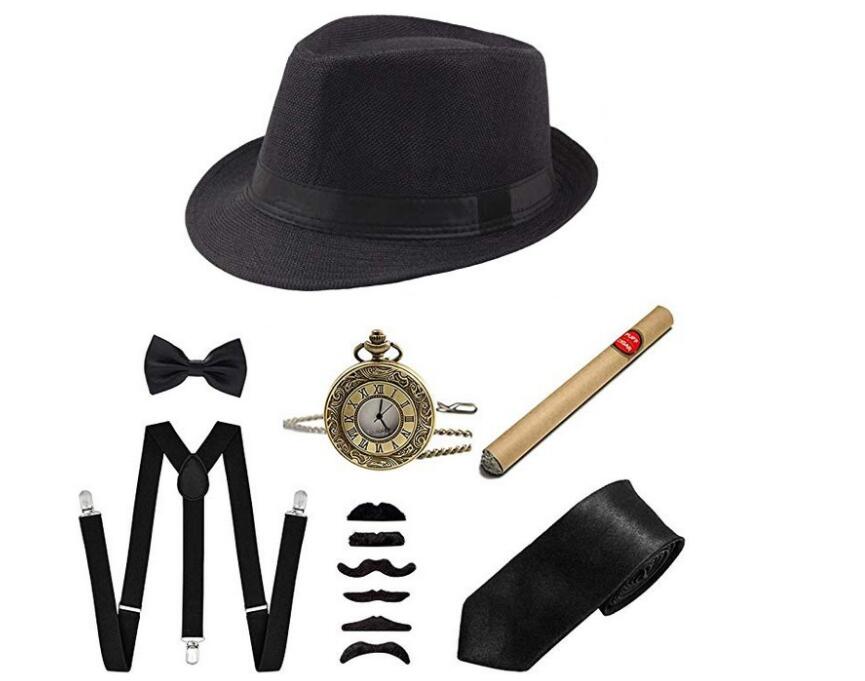 1920S Halloween 20S Cosplay Ga - Men'S Accessories In The 1920S ulasan dan harga