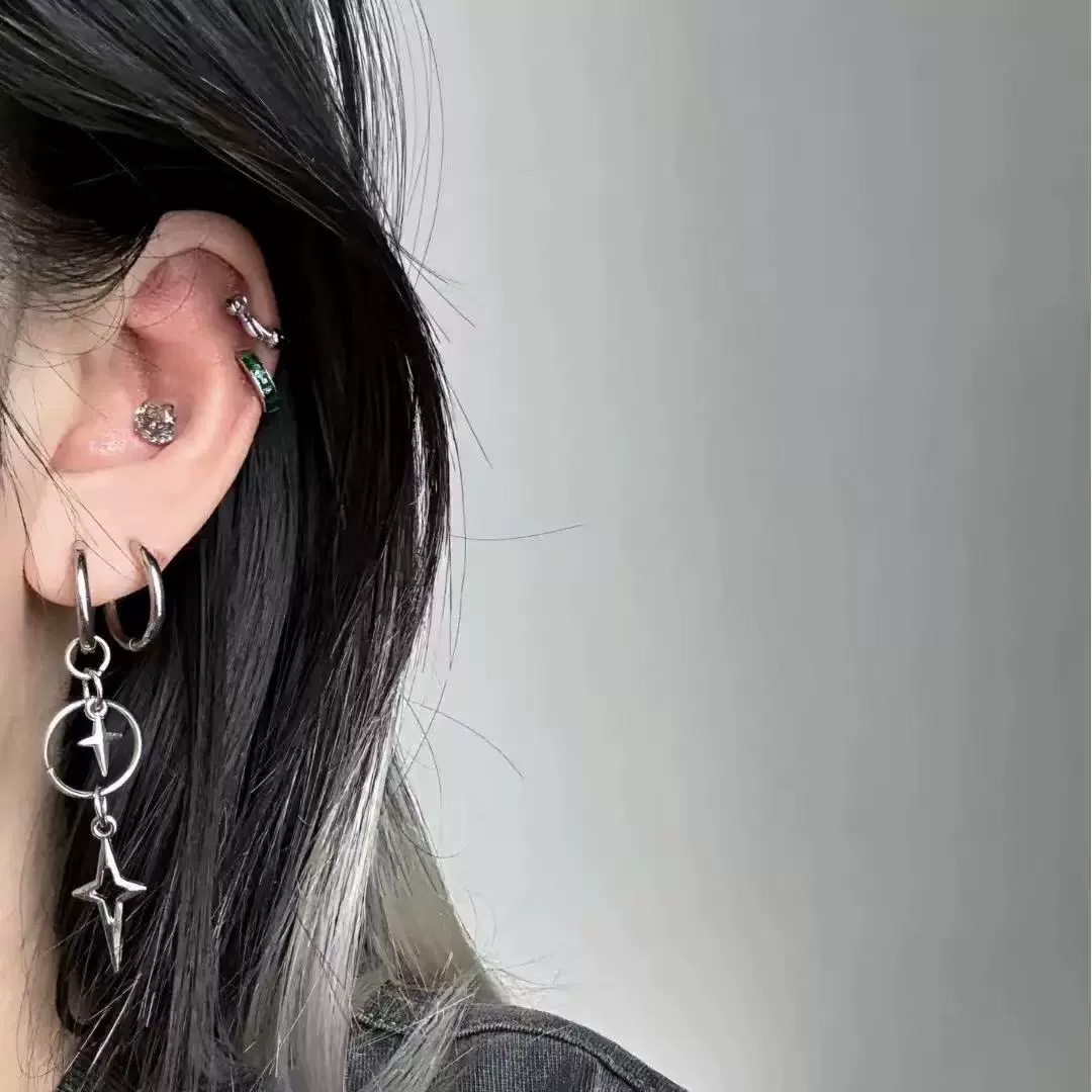 Personalized Punk Cross Star P - Men'S Accessories Trends 2025 ulasan dan harga