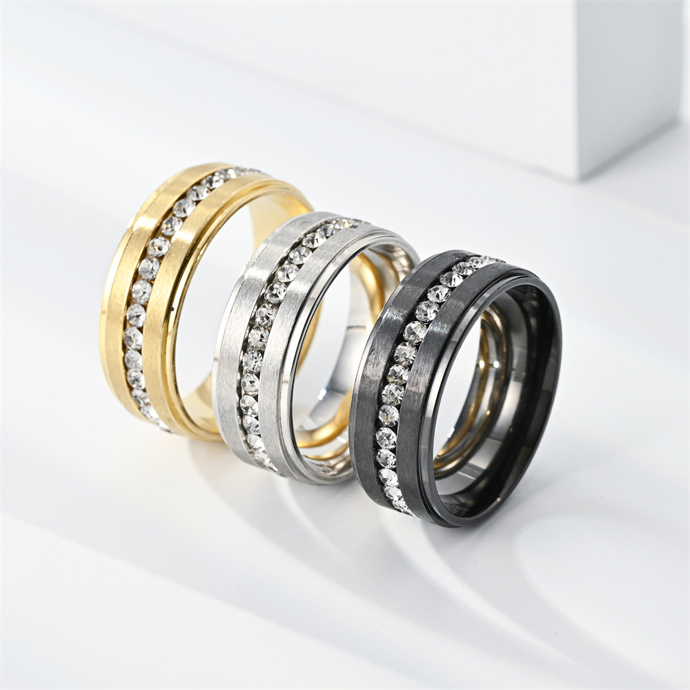 Stainless Steel Diamond Rings  - Men'S Accessories Gift Ideas ulasan dan harga