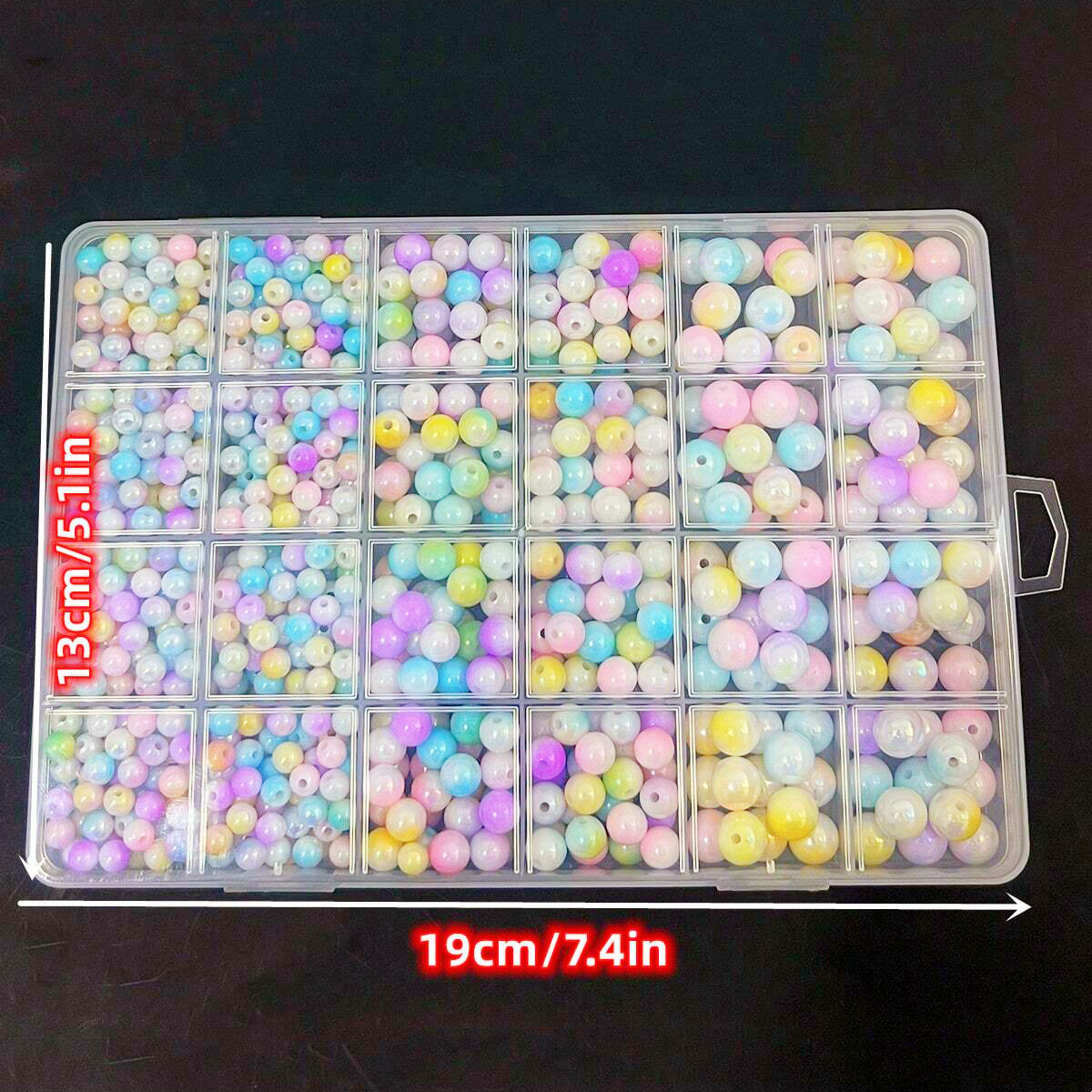 800pcs/24 grid set box 6mm/8mm - Men Accessories Necklace ulasan dan harga