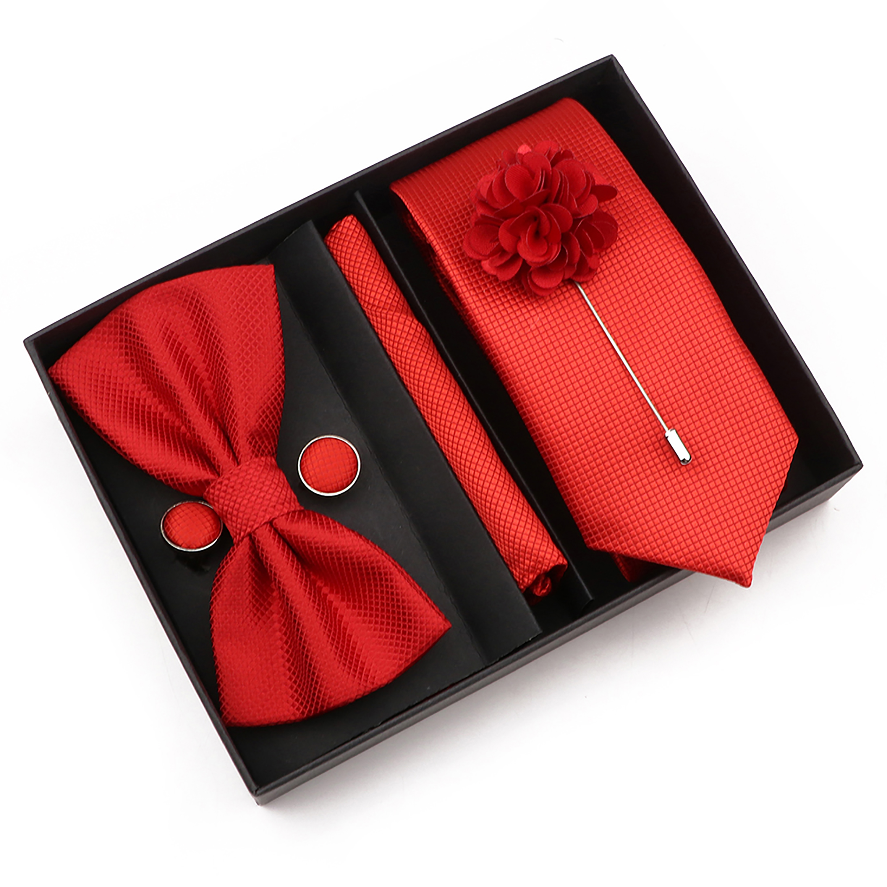 New Style Tie Set Solid Color  - Men Accessories Gift Box ulasan dan harga