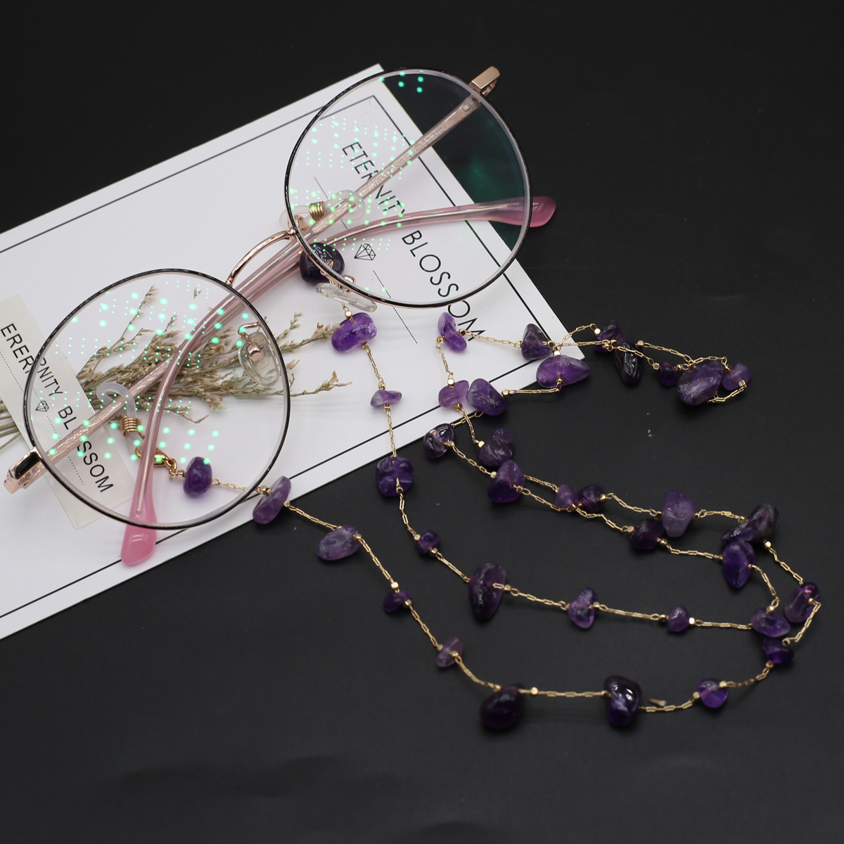 Natural Amethyst Stone Beaded  - Men Accessories All ulasan dan harga