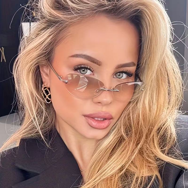Rimless Oval Sunglasses Women  - Men'S Accessories Glasses ulasan dan harga
