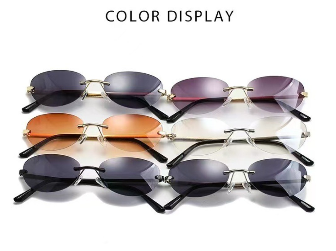 Rimless Oval Sunglasses Women  - Men'S Accessories Glasses ulasan dan harga