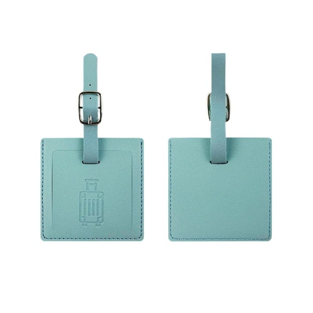 Colorful PU Luggage Tag Square - Men Accessories Name ulasan dan harga
