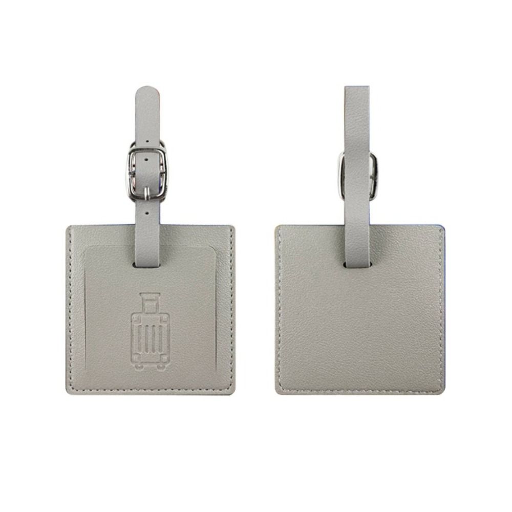 Colorful PU Luggage Tag Square - Men Accessories Name ulasan dan harga