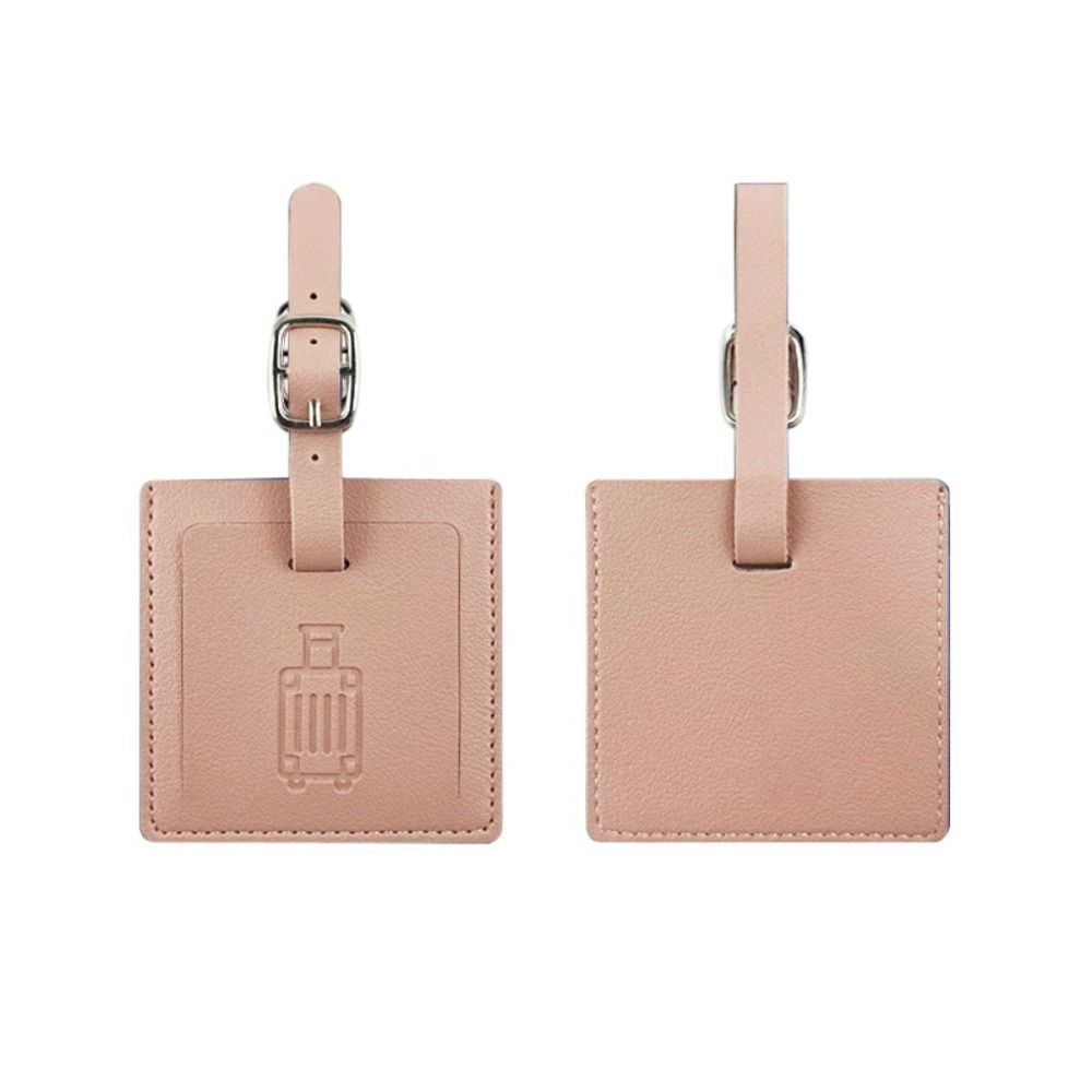 Colorful PU Luggage Tag Square - Men Accessories Name ulasan dan harga