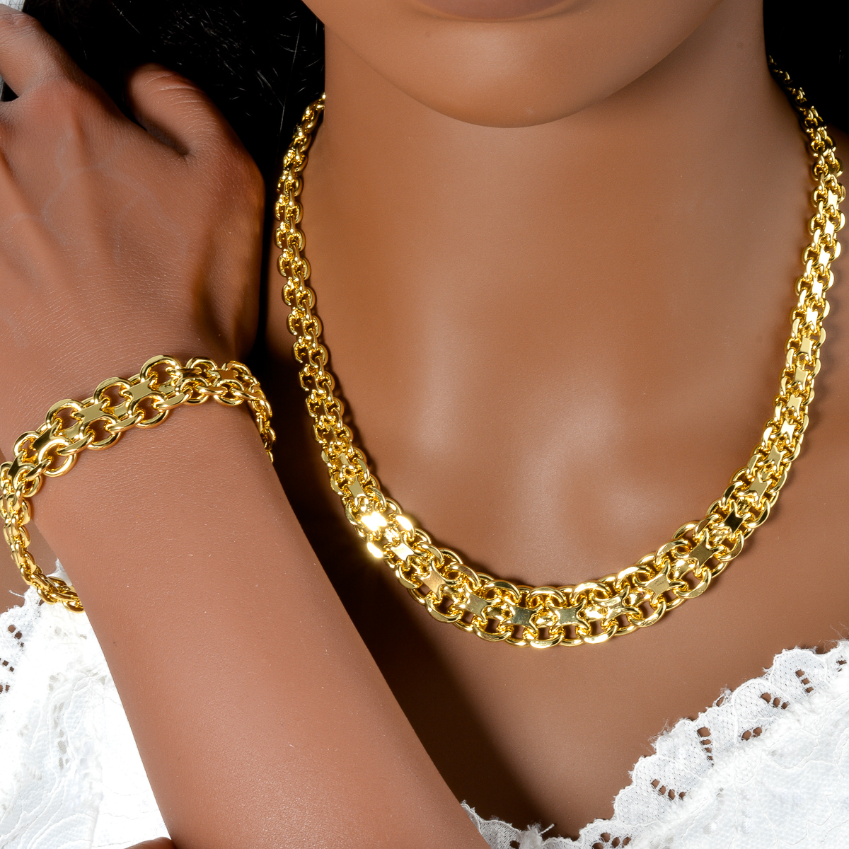 Sunny Luxury 18k Gold Plated G - Men'S Accessories Dubai ulasan dan harga