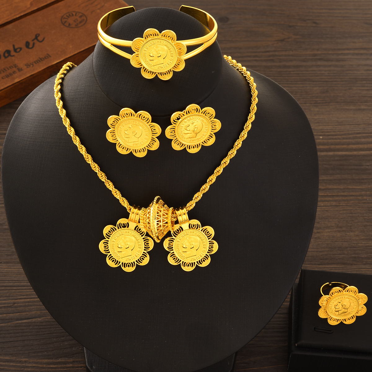 Dubai 24k Gold Plated Double P - Men'S Accessories Dubai ulasan dan harga