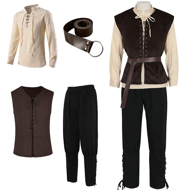 4 Pcs Men's Halloween Renaissa - Medieval Men'S Accessories ulasan dan harga