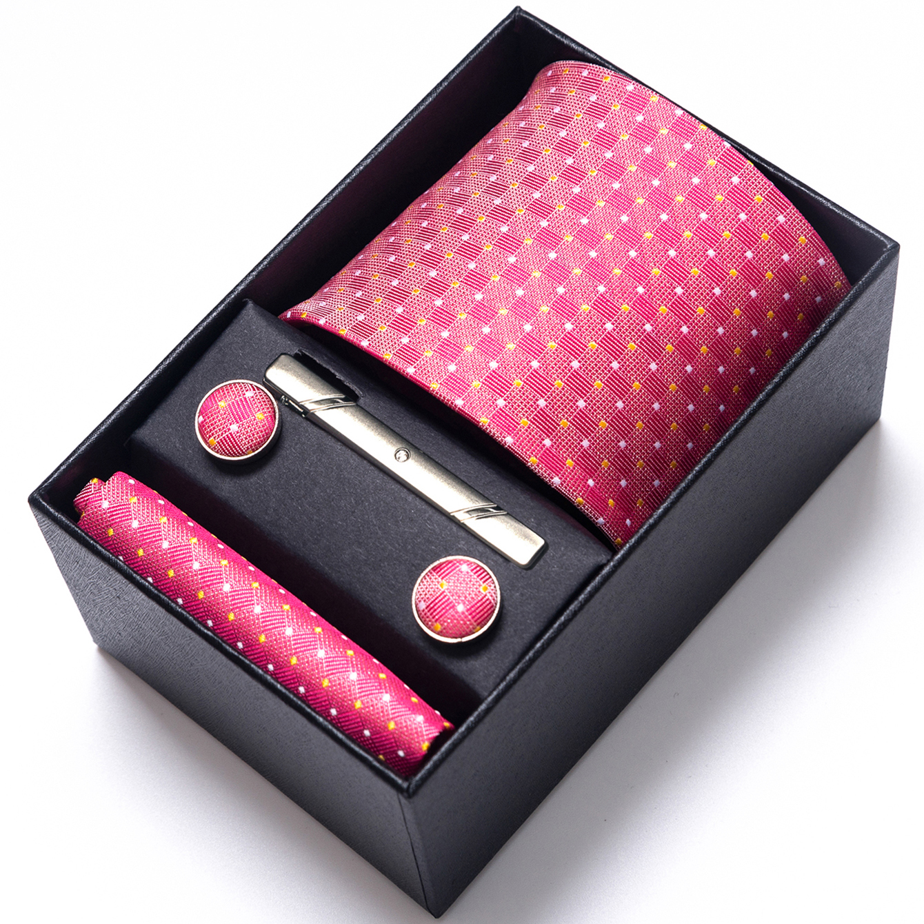 Bright Color Paisley Men's Tie - Tie Clip Set ulasan dan harga