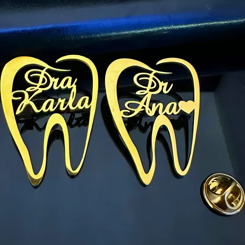 1PC Customized Teeth Dentist N - Men Accessories Name ulasan dan harga