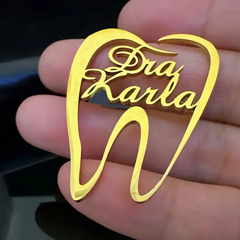 1PC Customized Teeth Dentist N - Men Accessories Name ulasan dan harga