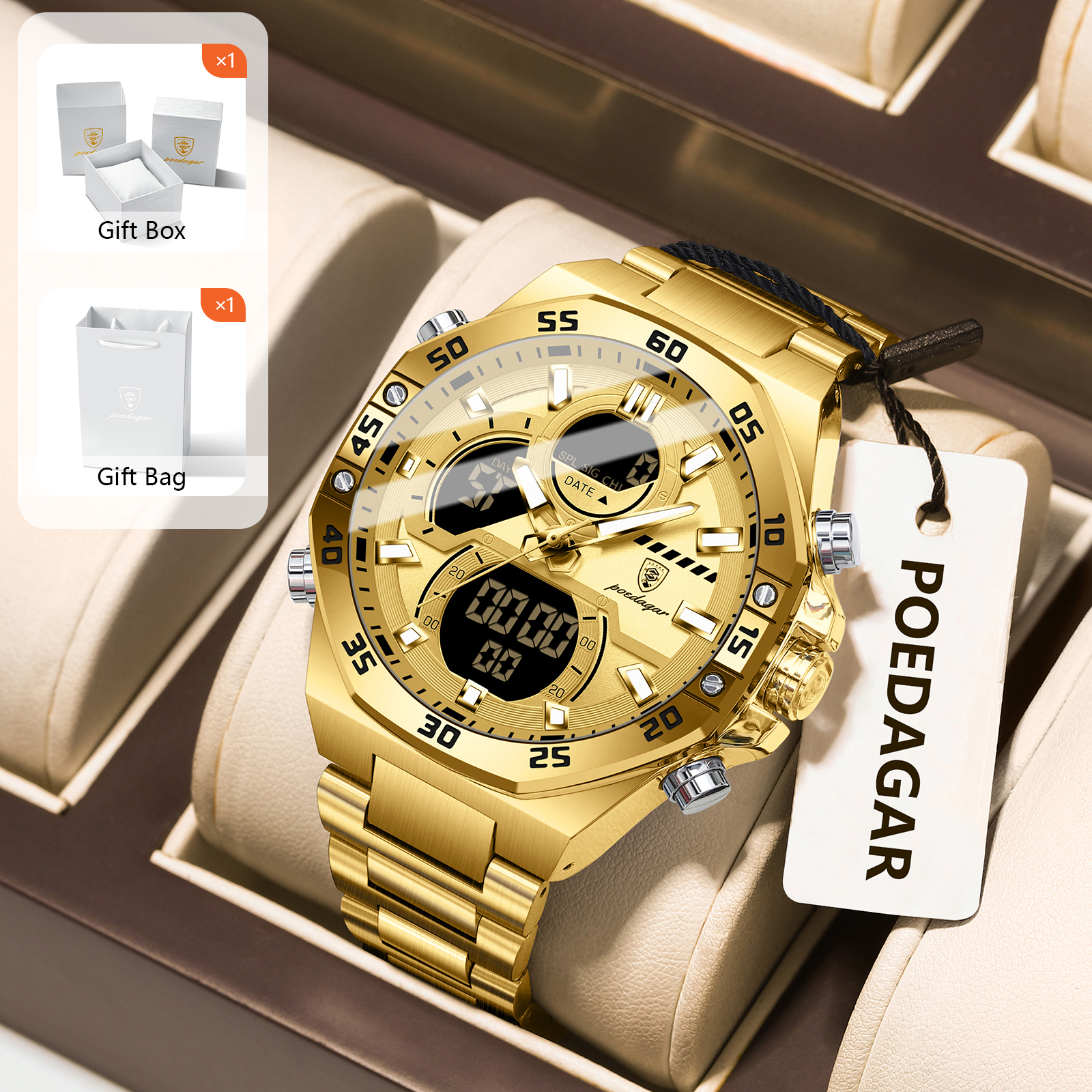 POEDAGAR Sport Men Watch LED W - Men Accessories Jewelry ulasan dan harga