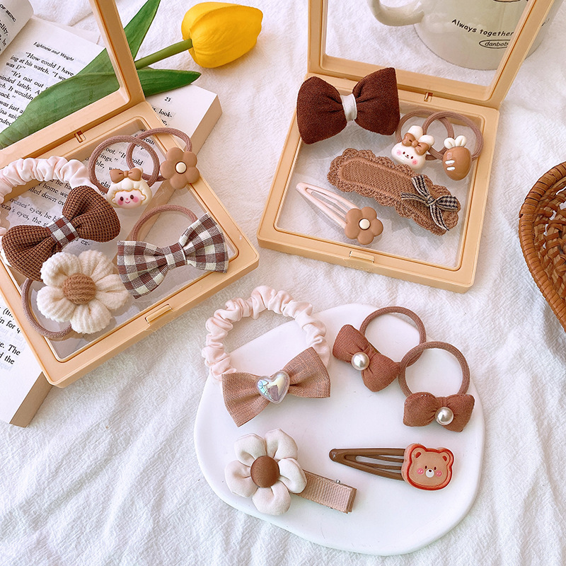 5Pcs Hair Accessory Set Milk T - Tie Clip Set ulasan dan harga
