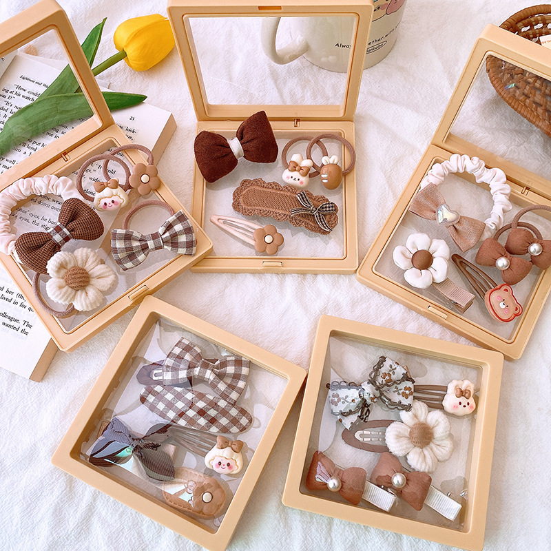 5Pcs Hair Accessory Set Milk T - Tie Clip Set ulasan dan harga