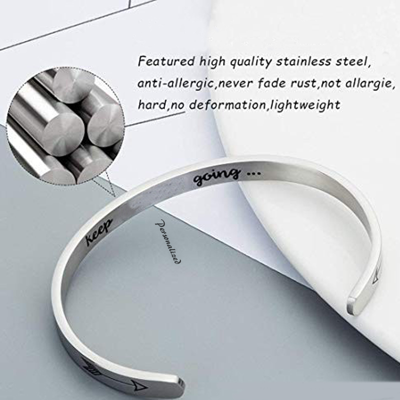 4MM To 8MM Free Engraving Cuff - Men Accessories Name ulasan dan harga