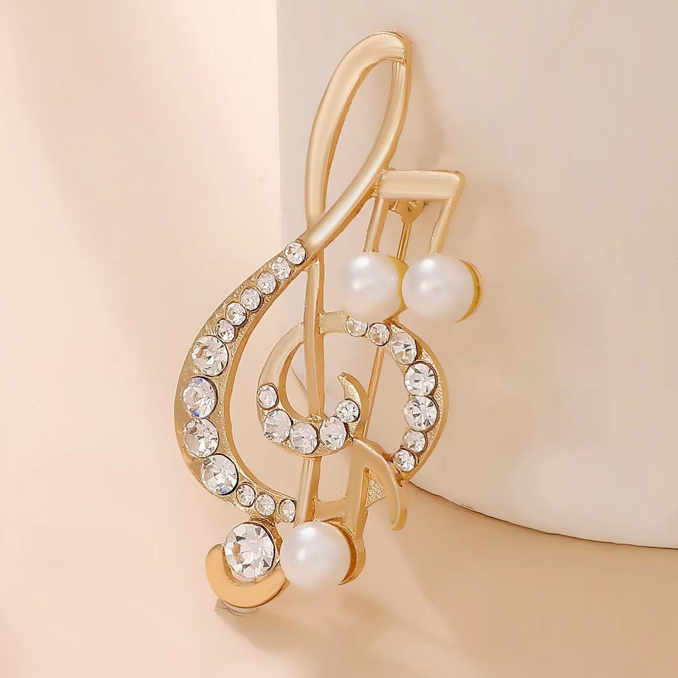 1Pc Elegant Musical Note Brooc - Men'S Accessories Gift Ideas ulasan dan harga