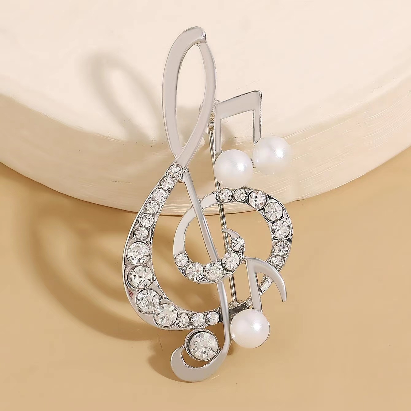 1Pc Elegant Musical Note Brooc - Men'S Accessories Gift Ideas ulasan dan harga