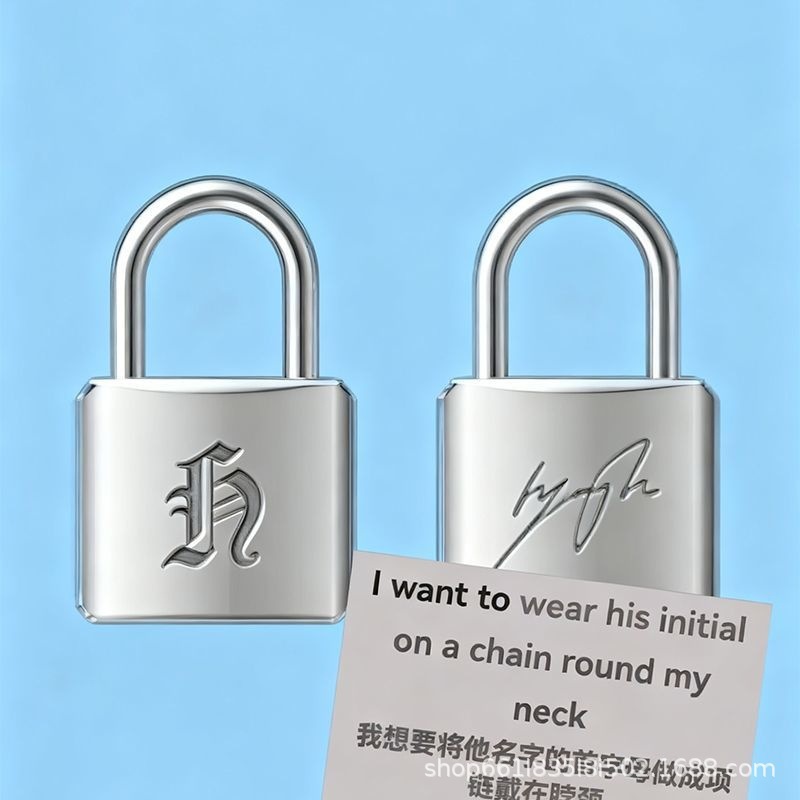 Ashionable Creative Metal Lock - Men Accessories Necklace ulasan dan harga
