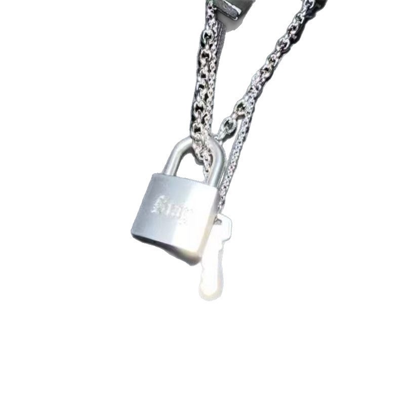 Ashionable Creative Metal Lock - Men Accessories Necklace ulasan dan harga
