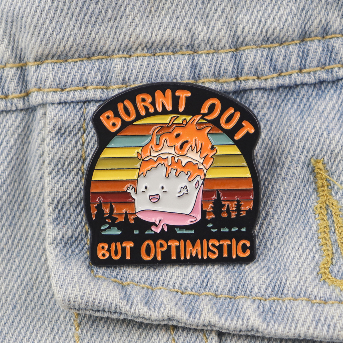 Fire Badges Enamel Pin Brooche - Men Accessories Jewelry ulasan dan harga