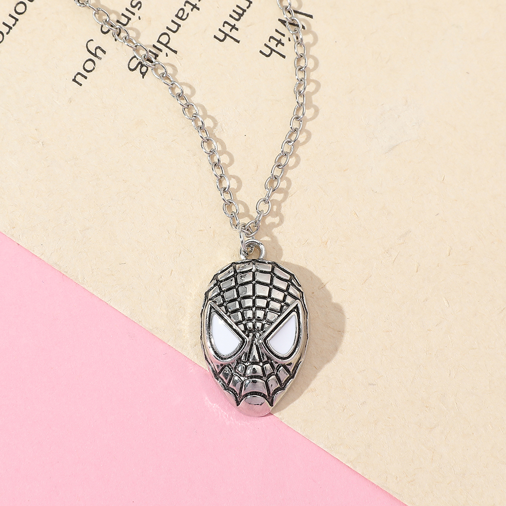 Superhero Spider Man Mask Pend - Men Accessories Necklace ulasan dan harga